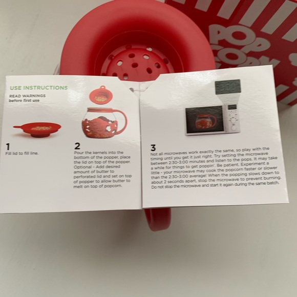 Ecolution Micro-Pop Microwave Popcorn Popper red - Picture 5 of 8